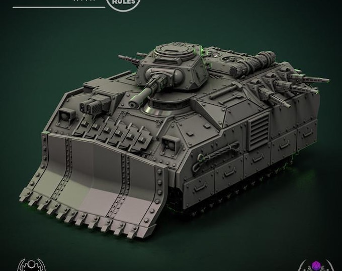 Guard Infantry Support Vehicle  • 32mm Grimdark tank for Sci-Fi Wargames & TTRPG | Eight Legs Miniatures mini