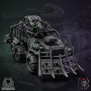 Ork War Truck • 32mm Grimdark Ork Miniature Set for Sci-Fi Wargames & TTRPG | Eight Legs Miniatures mini