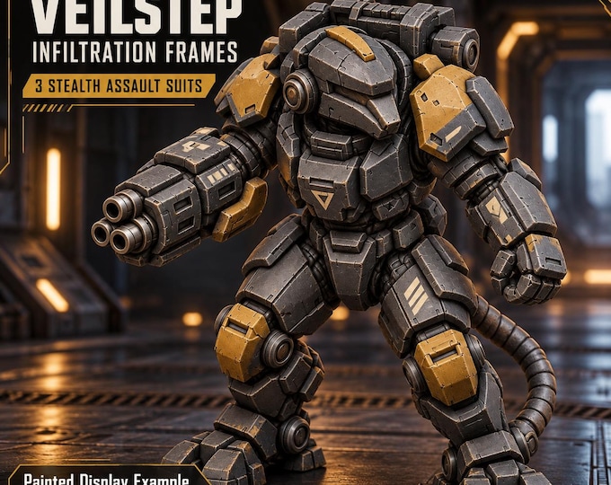 Gnawbound Veilstep Infiltration Frames | Choose 1 of 3 or Full Unit | Sci-Fi Rat Stealth Suits | HGM Original