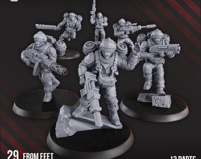 Phaeton Special Forces Jump pack - Grimdark - DakkaDakka - Sci-Fi Grimdark Resin Miniature