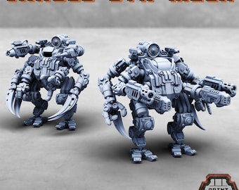 Vaross Syn Mech - Print Minis Licensed 28-32mm Resin Sci-Fi Mech Miniature
