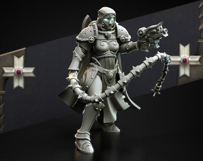 Widows of Regret Commander • 32mm Grimdark - Sci-Fi Wargames & TTRPG | Eight Legs Miniatures mini