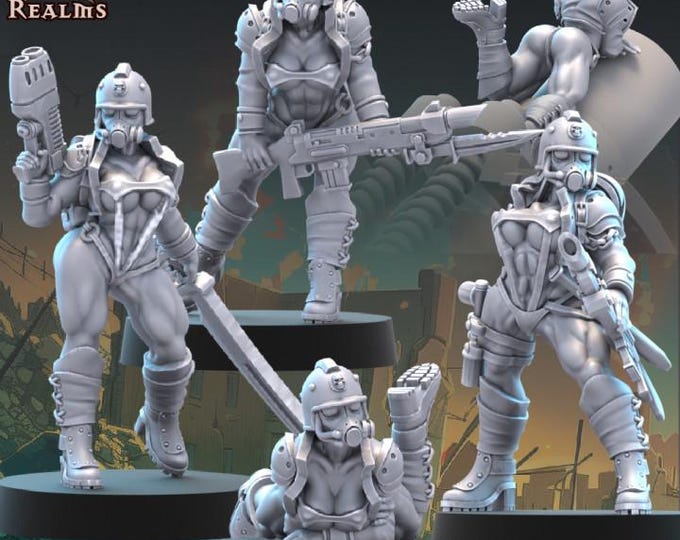 Imperial Cult Of Death Pin-Up Squad  - Across the Realms - Tabletop Wargaming for Grimdark | Alternative  | OPR Sci-Fi mini