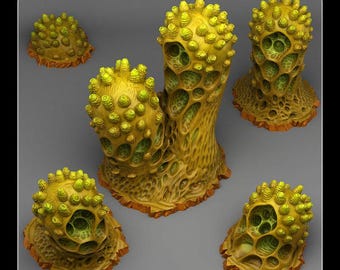 Aberation Cactus Fantastic Plants and Rocks | PathFinder | Mini | Dungeons and Dragons | Fantasy | RPG