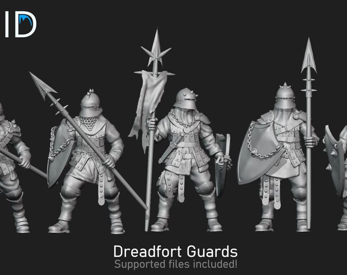 DreadFort Guards - Frigid Miniatures - Tabletop Wargaming for Grimdark | Alternative  | OPR Sci-Fi mini