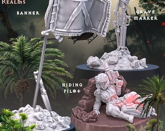 Jungle Fighters - Objective Marker Set - Across the Realms - Tabletop Wargaming for Grimdark | Alternative  | OPR Sci-Fi mini