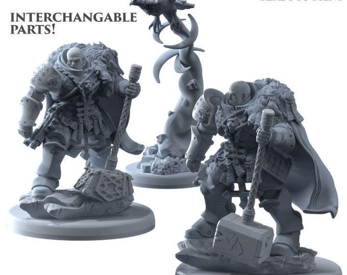 Inquisitaria Collosea Hammer and Eagle  - Belthazar - Printerra Studios - Tabletop Wargaming Miniature for Grimdark | OPR | Sci-fi