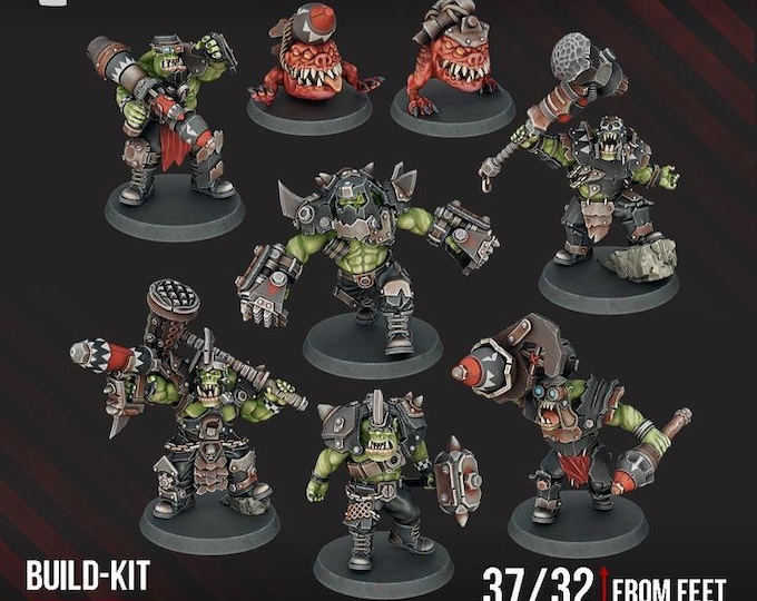 Head Crackaz Mob - Space Orcs- DakkaDakka - Tabletop Wargaming for Grimdark | Alternative  | OPR Sci-Fi mini