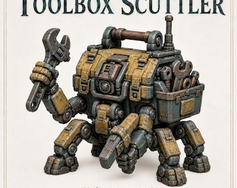 The Toolbox Scuttler – Hive NPC Characters - Highland Gaming Minis Exclusive Sci-Fi Resin Monster - DnD