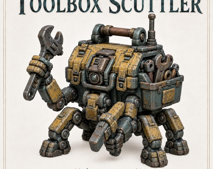 The Toolbox Scuttler – Hive NPC Characters - Highland Gaming Minis Exclusive Sci-Fi Resin Monster - DnD