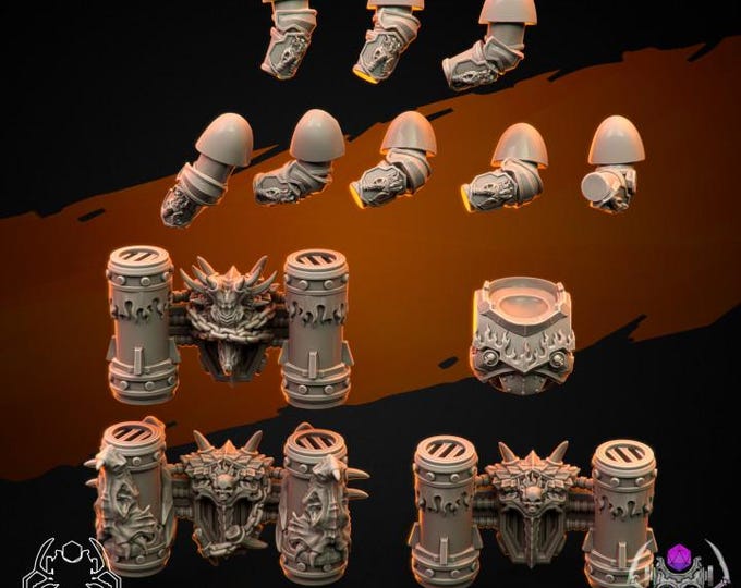 Flame Lizards Flying Dragons Squad - Sci-Fi Wargames & TTRPG | Eight Legs Miniatures mini