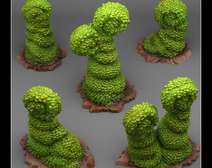 Majestic Hedge Wargaming Terrain Objectives | Fantastic Plants and Rocks | PathFinder | Mini | Dungeons and Dragons | Fantasy | RPG