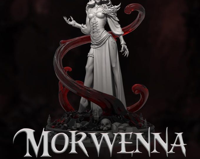 Morwenna Fantasy Miniature for Sci-Fi Wargames & TTRPG DnD Fantasy Tabletop Wargaming | Dungeons and Maidens mini