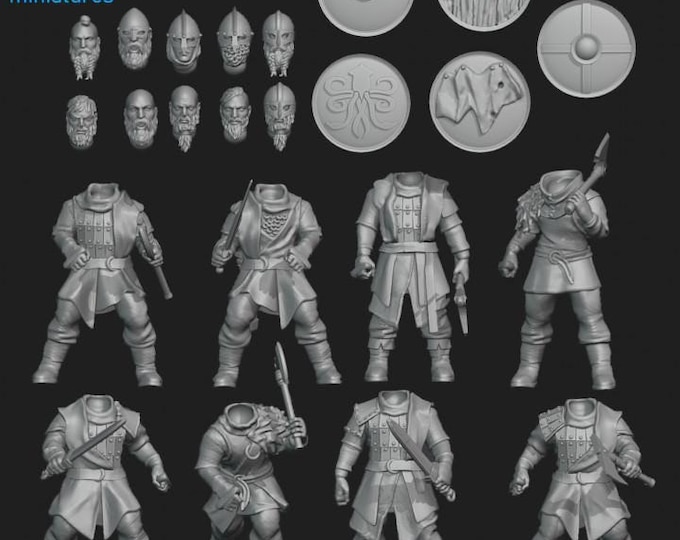 Raider Builder - Frigid Miniatures Grimdark Resin Builder Set