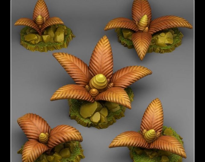 Dangerous Bee Plants - Fantastic Plants & Rocks - Fantasy Terrain Set