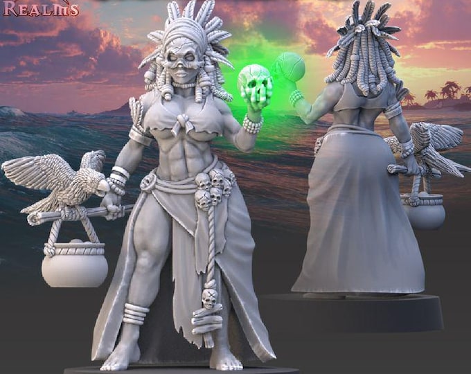 Madam Zafira the Witch-Doctor - Across the Realms - Tabletop Wargaming for Grimdark | Alternative  | OPR Sci-Fi mini