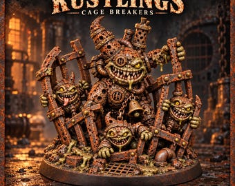 Rustlings Swarm Miniatures | 6 Designs on 40mm Bases | Rust Legion Cankerborn | Unpainted Resin Fantasy Demons | HGM Exclusive