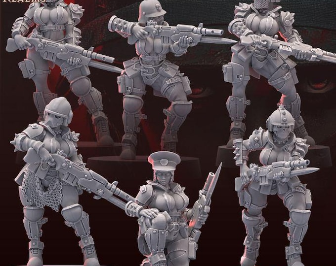 Traitor Pinups with Rifles - Across the Realms - Tabletop Wargaming for Grimdark | Alternative  | OPR Sci-Fi mini