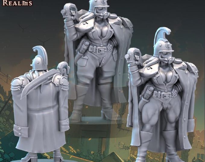 Imperial Cult Of Death Captain – Across The Realms – Sci-Fi – Resin Unit