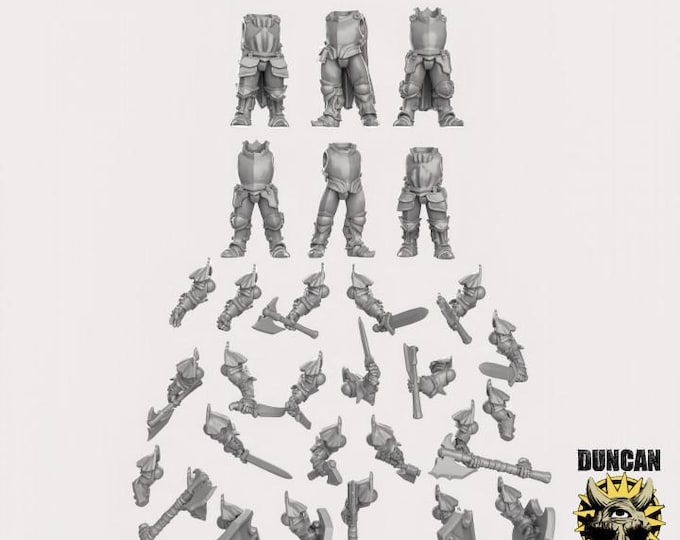 Chaos Warriors Kit | Duncan Shadow| PathFinder | Mini | Tabletop Wargaming | Dungeons and Dragons | Resin | Fantasy | RPG