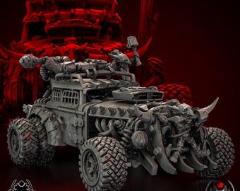 Orks Hot Truck  • 32mm Grimdark Ork Miniature Set for Sci-Fi Wargames & TTRPG | Eight Legs Miniatures mini