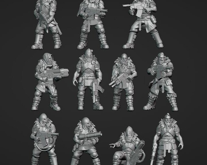 Steelborn Vanguard - Frigid Miniatures Grimdark Resin Miniature