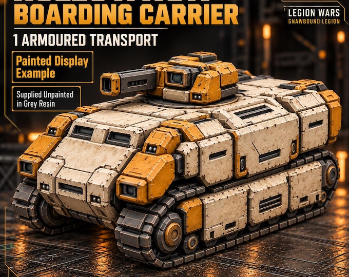 Gnawbound Hollowrun Boarding Carrier | 135mm Sci-Fi Rat Armoured Transport Resin Miniature | HGM Original