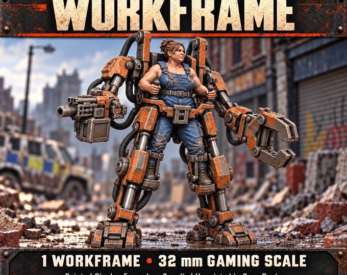 Earthline Workframe | Civilian Industrial Exoskeleton | 32mm Sci-Fi Resin Gaming Miniature