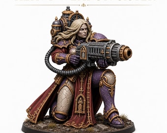 Fallen Sisters - Heavy Weapons - Magma Cannon 2 poses - Marble Legion Exclusive Highland Gaming Minis Tabletop Wargaming  Grimdark