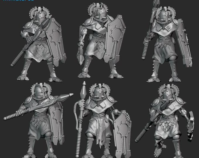 SteelBorn Warriors - Frigid Miniatures - Tabletop Wargaming for Grimdark | Alternative  | OPR Sci-Fi mini
