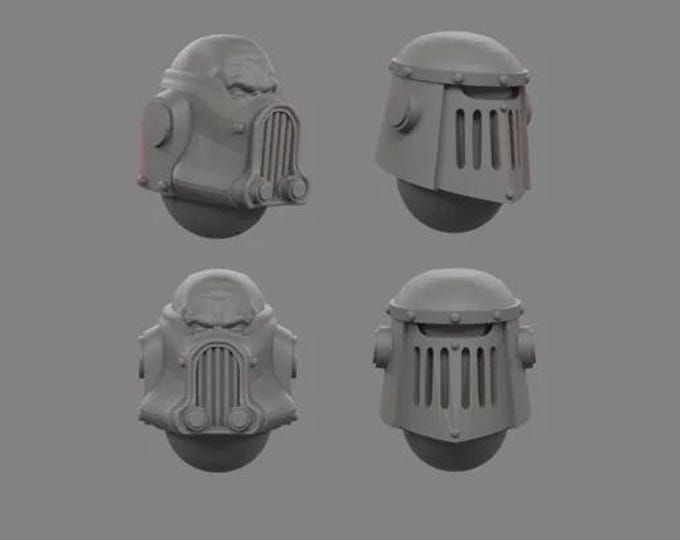 Truescale Helmets for MK T X Y T Marine Squad - Sedivalle - Tabletop Wargaming for Grimdark | OPR | Sci-fi