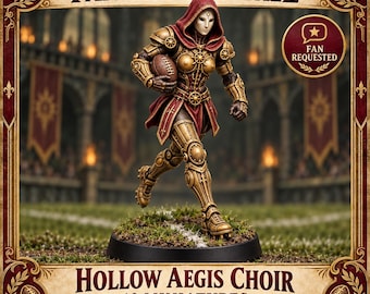 Hollow Aegis Choir - Fantasy Football Team – 16 Female Resin Miniatures, 32mm Scale | Highland Gaming Minis