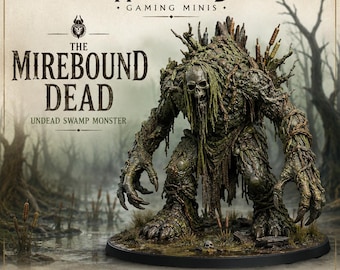 The Mirebound Dead  – Dark Fantasy Monster Centerpiece - Highland Gaming Minis Exclusive Sci-Fi Resin Monster - DnD