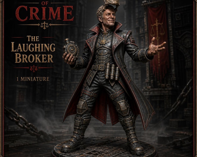 The Laughing Broker | Legends of Crime Villain Miniature | HGM Resin Character