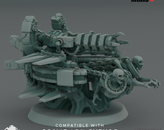 Trailed Cannon - Doomed Empire New Release Feb 26 - Oshounminis - Tabletop wargaming miniature for Grimdark | OPR | Sci-fi Living Metal