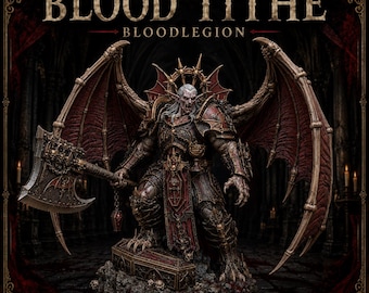 Blood Tithe Vampiric Greater Demon – 140mm Gothic Resin Boss Miniature – HGM Exclusive