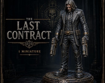 The Last Contract 32mm Dual Pistol Resin Character – Legends of Judgement – HGM Exclusive