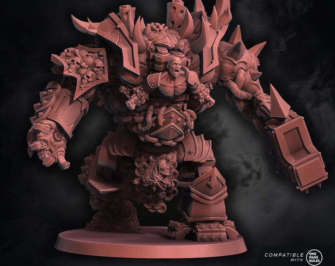 Chaos Wrath Juggernaut - WildMesh Licensed 60mm Base Resin Fantasy Walker