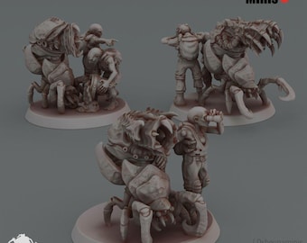 Crab Cult Heavy Weapon Bugs - Oshounaminis Licensed 50mm Resin Miniature Set