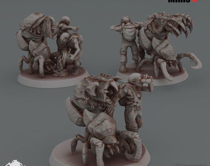 Crab Cult Heavy Weapon Bugs - Oshounaminis Licensed 50mm Resin Miniature Set