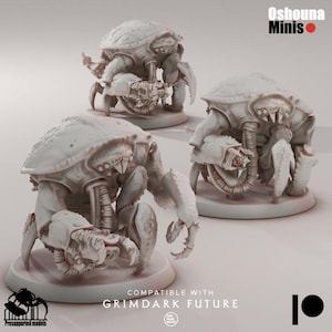 Crab Guards Miniature (1-6) - Deep Hive - Oshounminis Tabletop wargaming miniature for Grimdark | OPR | Sci-fi | Alien Bug Proxy