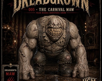 The Carnival Maw DREADGROWN | Puppet Horror Monster Resin Miniature | 32–120mm | HGM Exclusive
