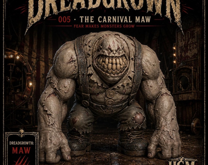 The Carnival Maw DREADGROWN | Puppet Horror Monster Resin Miniature | 32–120mm | HGM Exclusive