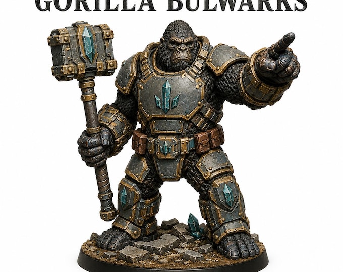Gorilla Bulwarks | Stone Legion Heavy Ape Resin Unit | HGM Exclusive