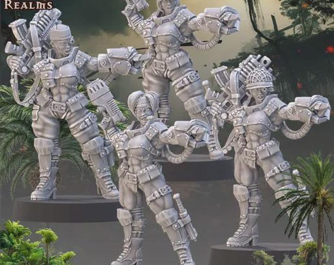 Jungle Lieutenant Babe – Across The Realms – Sci-Fi – Resin Unit
