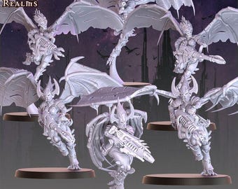 Winged Reavers with Assault Weapons – Across The Realms – Sci-Fi – Resin Unit