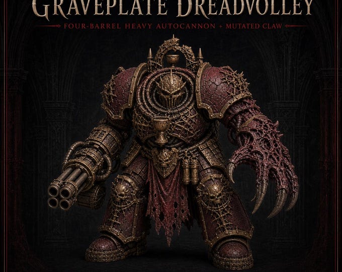 Thirstbound Graveplate Dreadvolley | Four-Barrel Heavy Autocannon & Mutated Claw | HGM Exclusive
