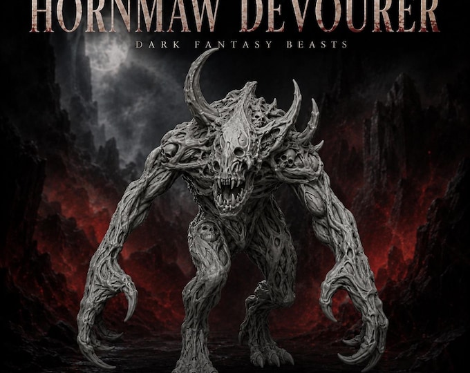 Hornmaw Devourer - HGM Exclusive Resin Dark Fantasy Monster Miniature
