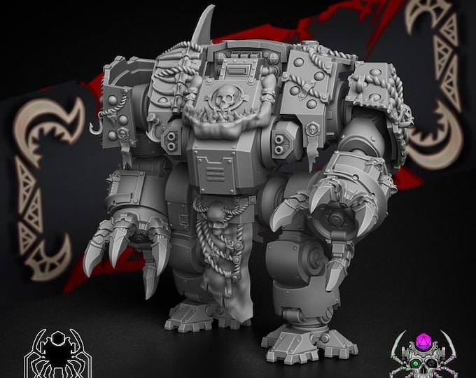Eternal Dreadnought Protector Fangs of Megalodon -  8 Legs Miniatures - Tabletop Wargaming for Grimdark | Alternative  | OPR Sci-Fi mini