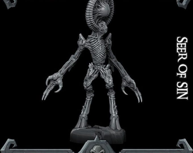 Seer of Sin - Rocket Pig Games - Tabletop Wargaming for Grimdark | OPR Sci-Fi & Fantasy Resin Mini